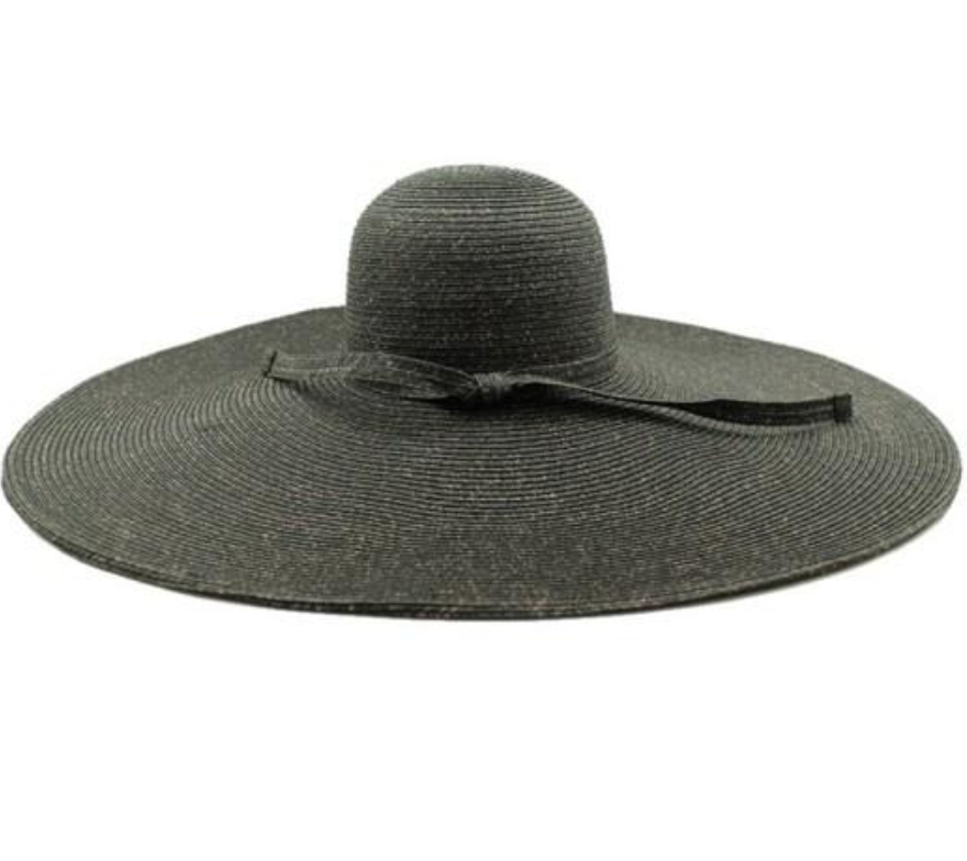 Floppy Hat Big Brim Mixed Color Black