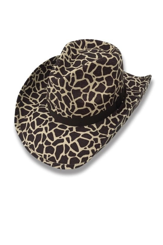 Cowboy Giraffe Design Hat