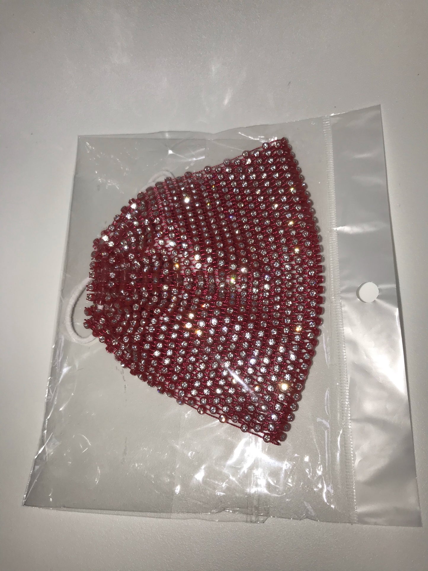 Fashion Mask (Sheer Burgundy Color)