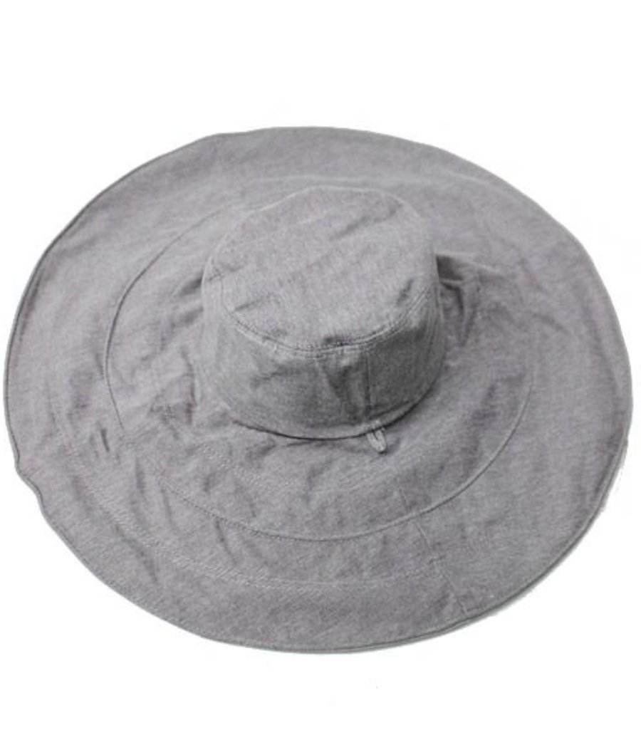 Floppy Sun Fabric Hat Gray