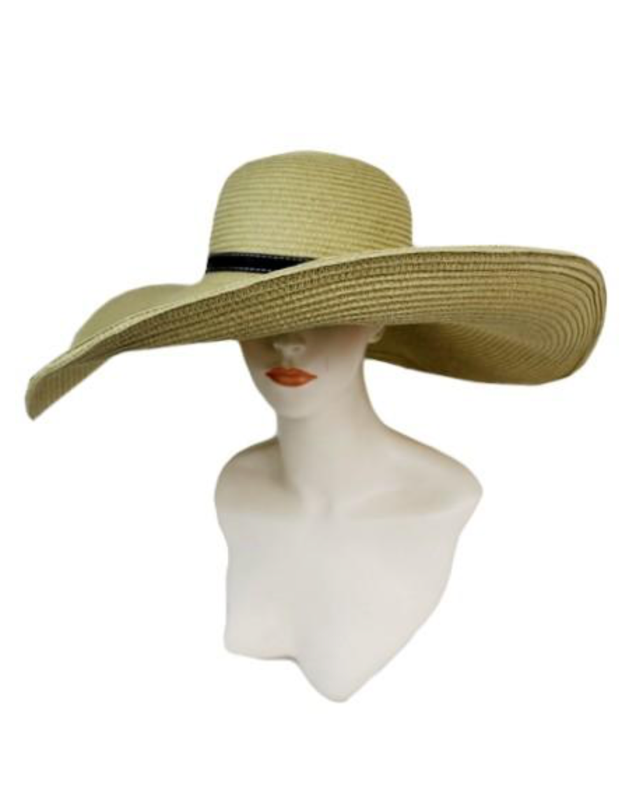 Belt Design Sun Hat Tan