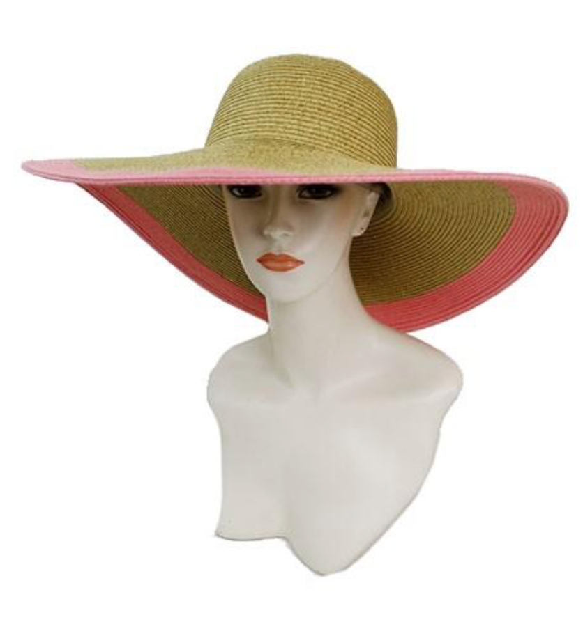 Floppy Sun Hat Two-Tone Pink