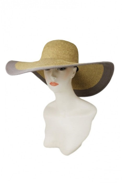 Floppy Sun Butterfly Hat Taupe